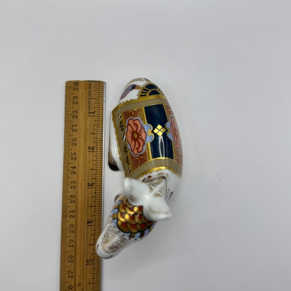 Royal Crown Derby Donkey Foal bone china paperweight figurine. Gold Stopper EUC - Picture 9 of 11